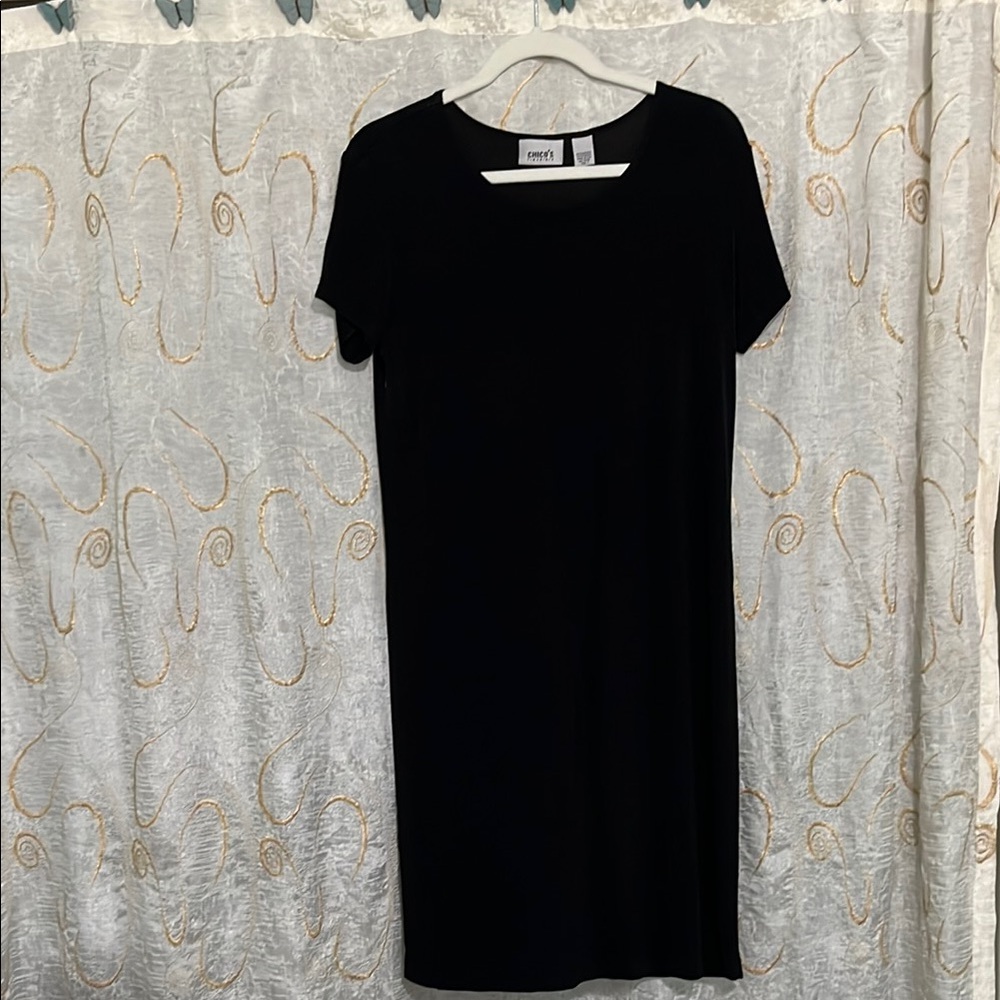 🌾Chico's Black Ribbed  Dress